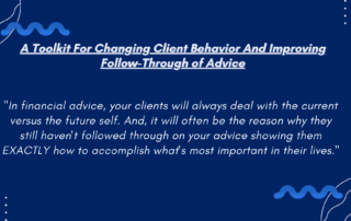 toolkit for changing client behavior and improving follow-through advice